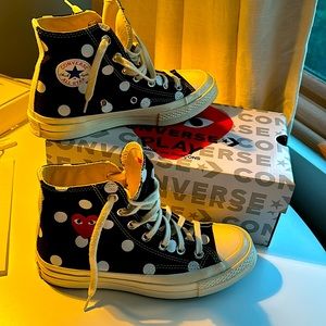 Comme des Garçons PLAY High-top- Women’s. Bought these from Saks. Have receipt.